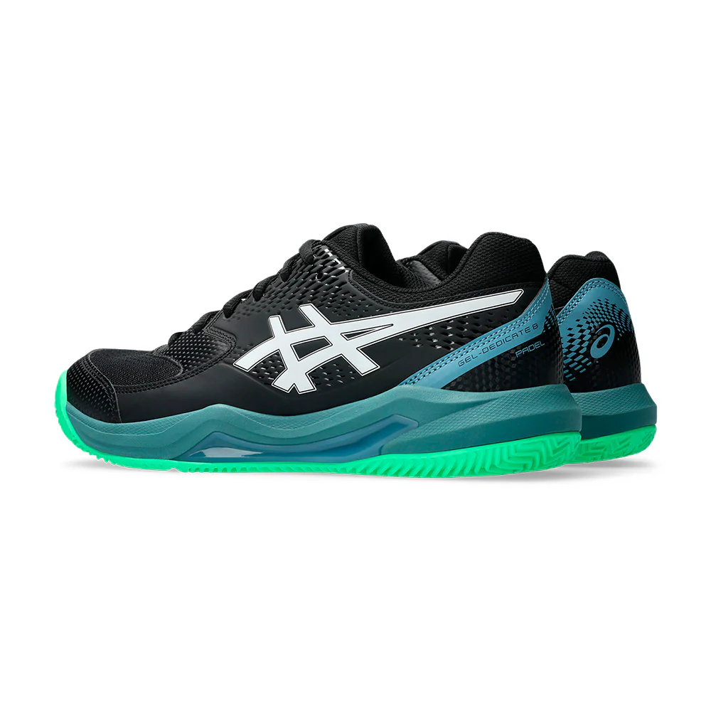 ASICS GEL DEDICATE 8 Padel Black/Green SS26 (Zapatillas) - Image 5