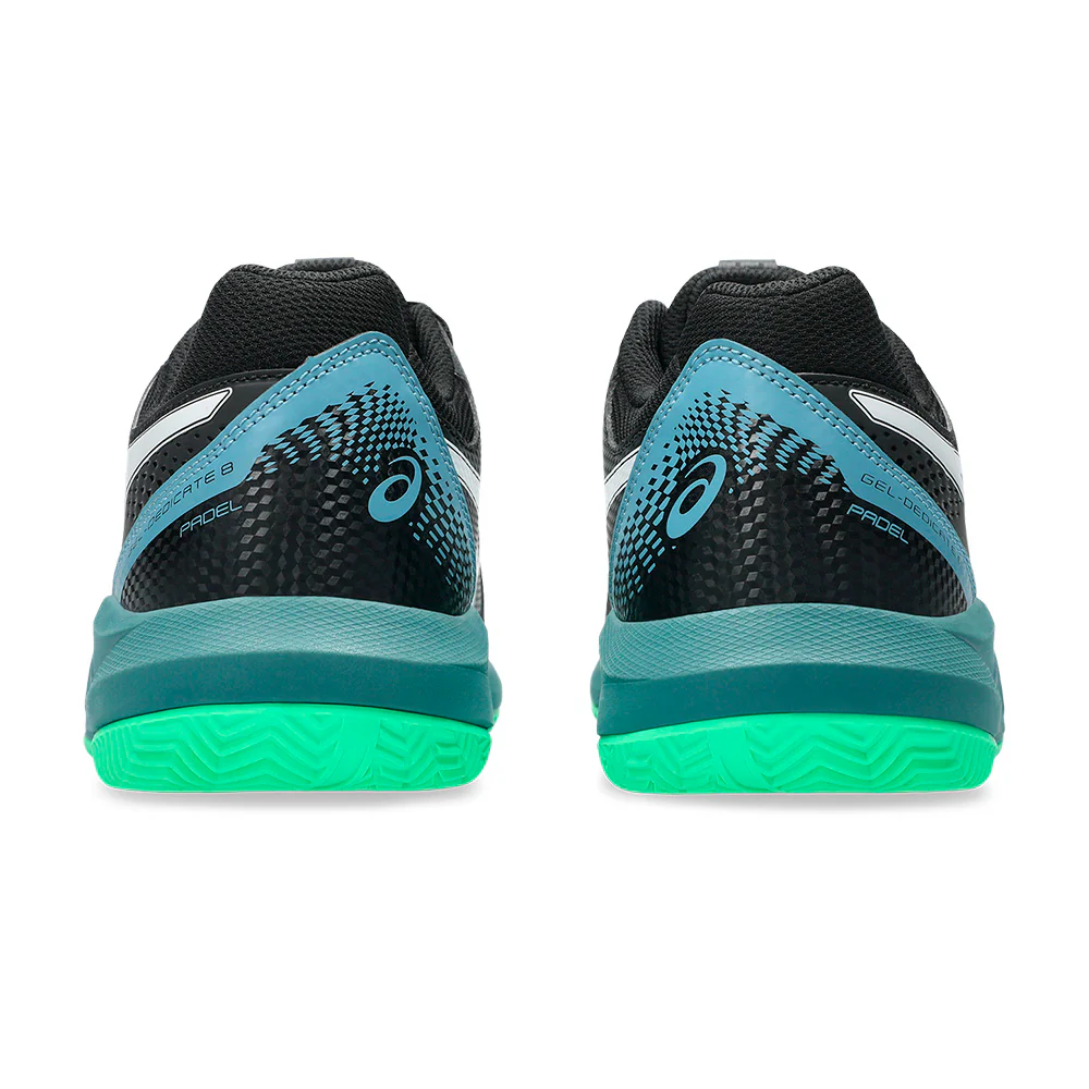 ASICS GEL DEDICATE 8 Padel Black/Green SS26 (Zapatillas) - Image 7
