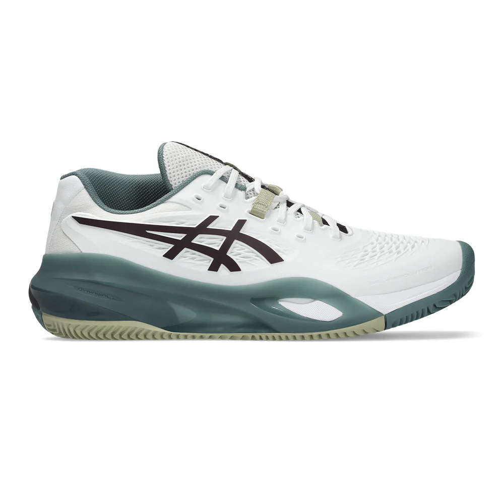 ASICS GEL RESOLUTION X Clay White/Green FW26 (Zapatillas)