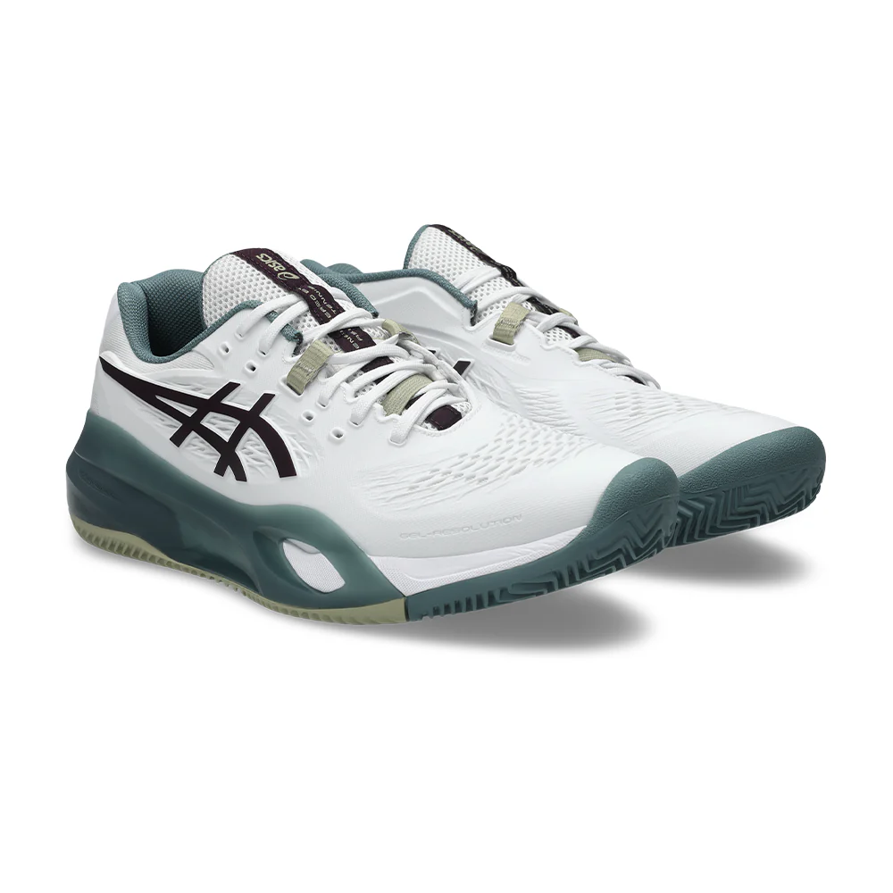 ASICS GEL RESOLUTION X Clay White/Green FW26 (Zapatillas) - Image 5