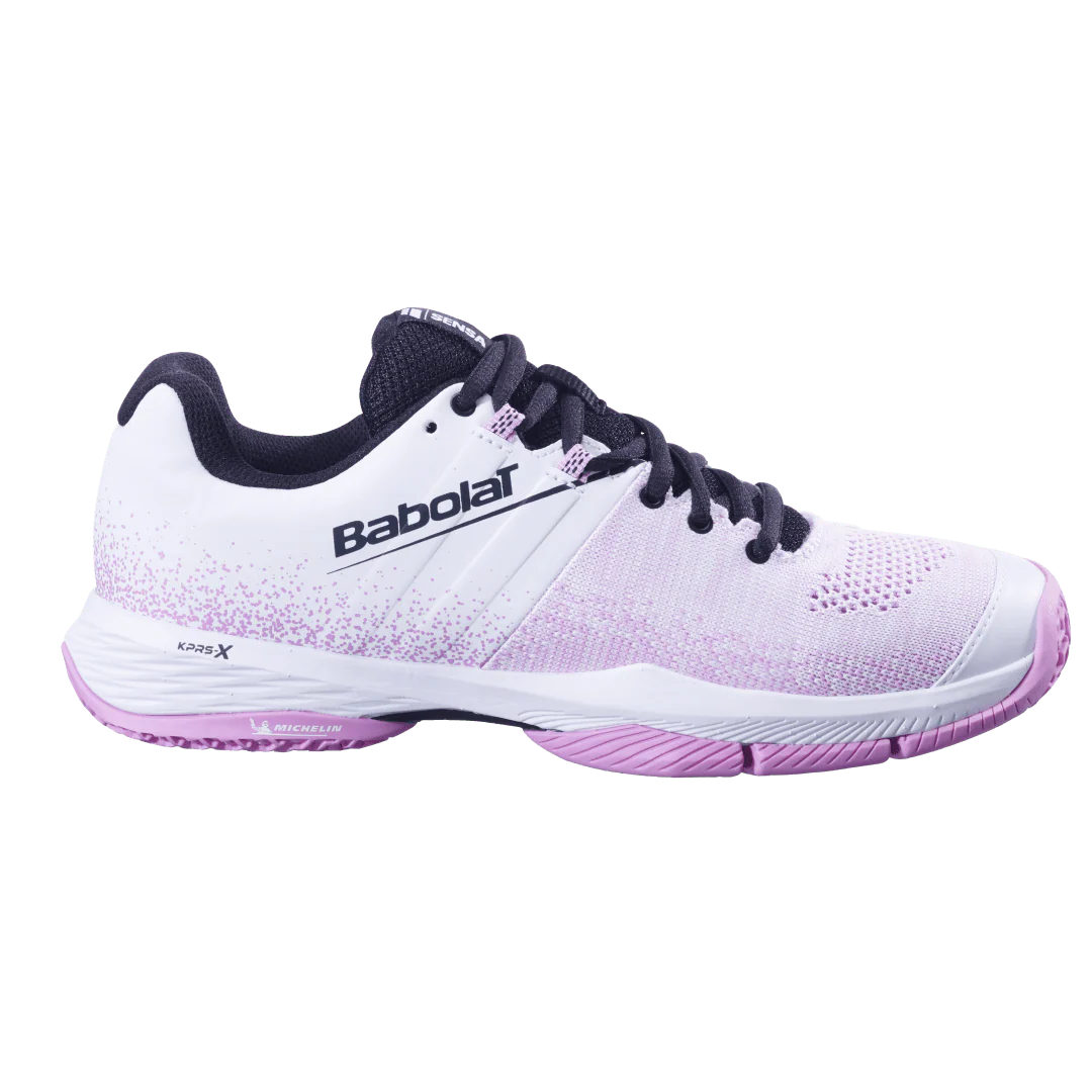 BABOLAT SENSA WOMEN Blanco/Rosa SS25 (Zapatillas)