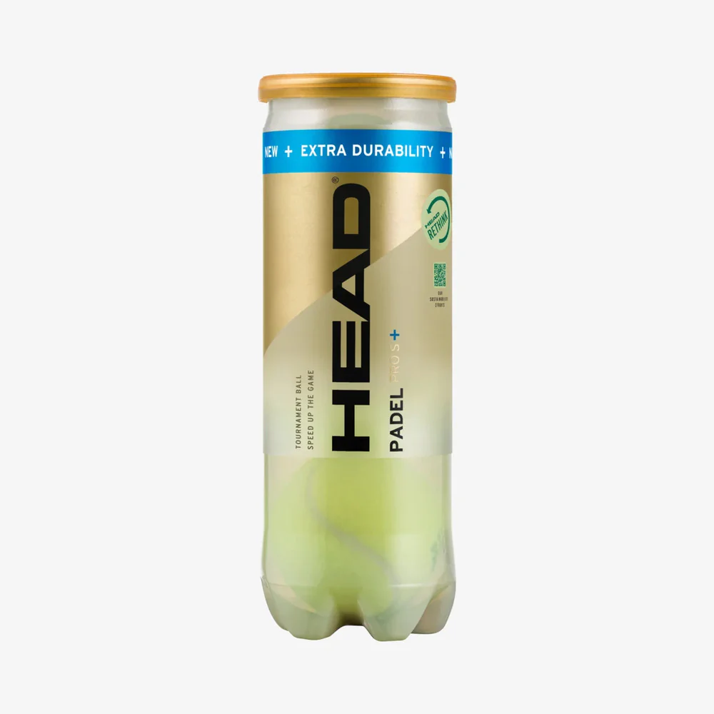 BOTE 3 Pelotas HEAD Padel PRO S+
