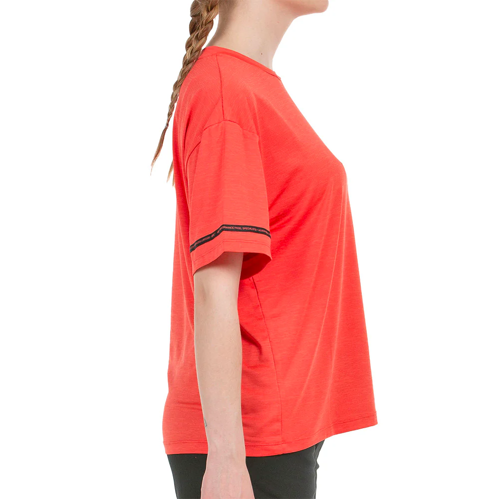 BULLPADEL ELGAR Rojo Mujer (Camiseta) - Image 4