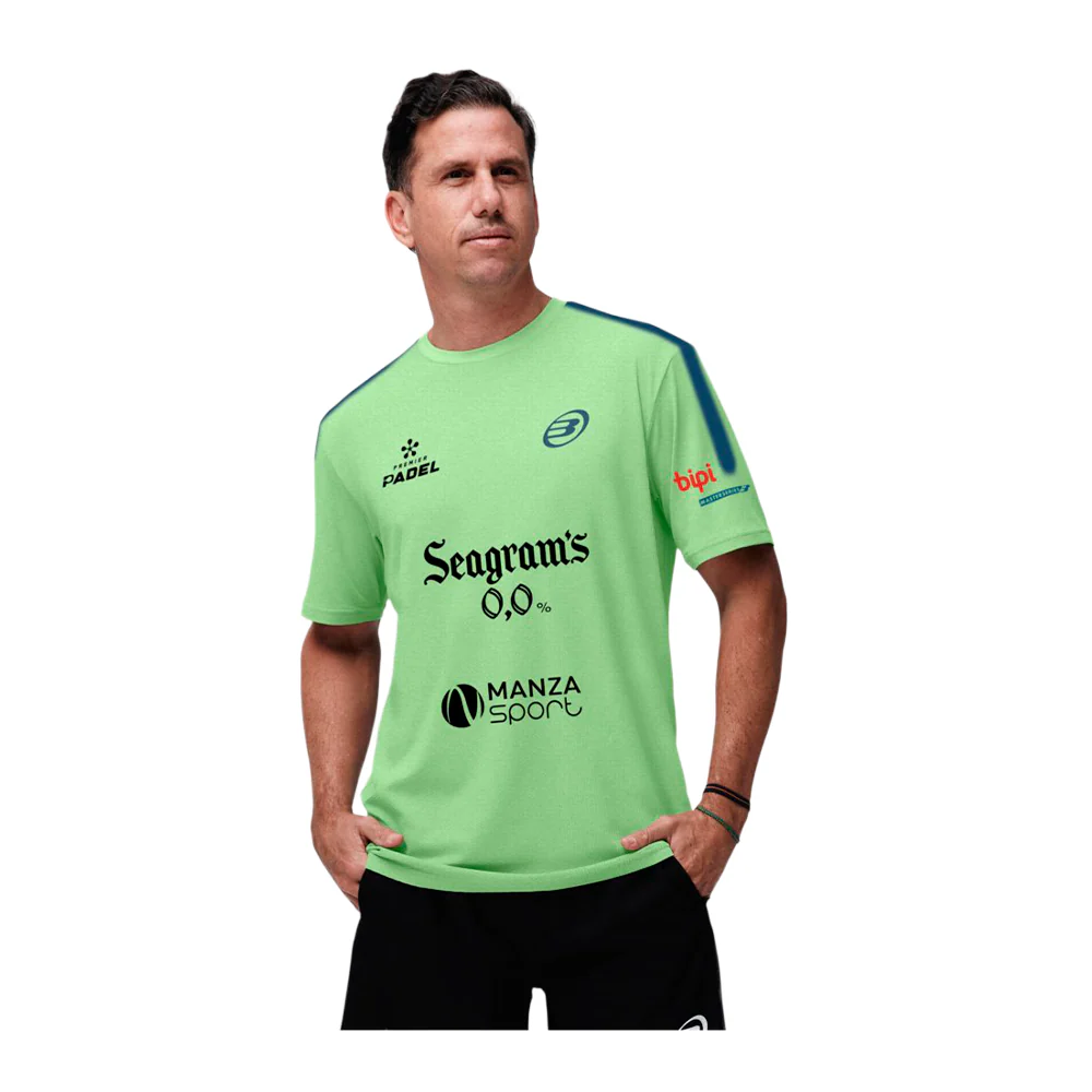 BULLPADEL MONTSE Verde SS26 PAQUITO NAVARRO (Camiseta Oficial)