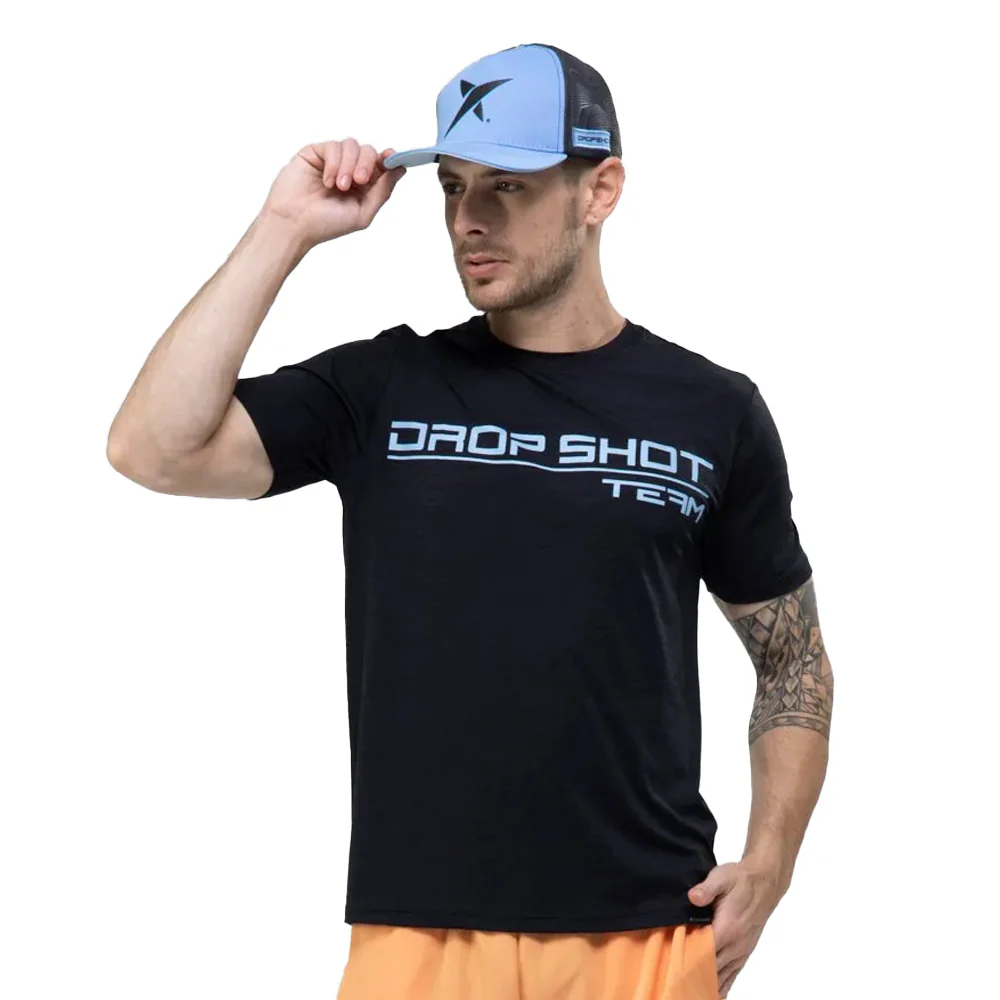 DROP SHOT TEAM 20 MEN NEGRO/AZUL (Camiseta) - Image 3