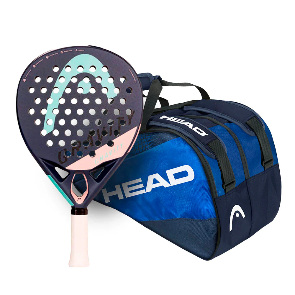 Pala HEAD GRAVITY Motion 2022 + Paletero HEAD TEAM Padel Bag L Navy