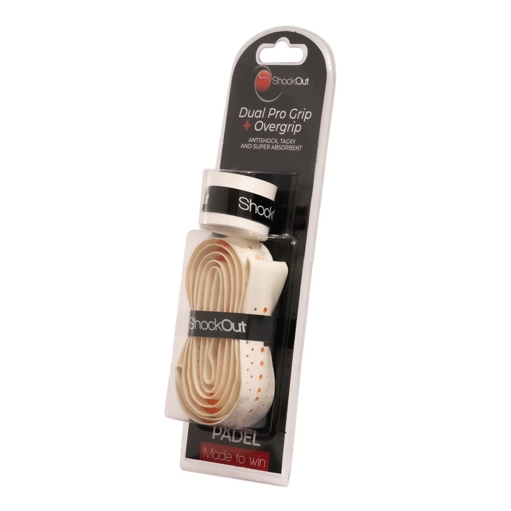 Dual Grip y Overgrip SHOCKOUT Blanco - Image 4