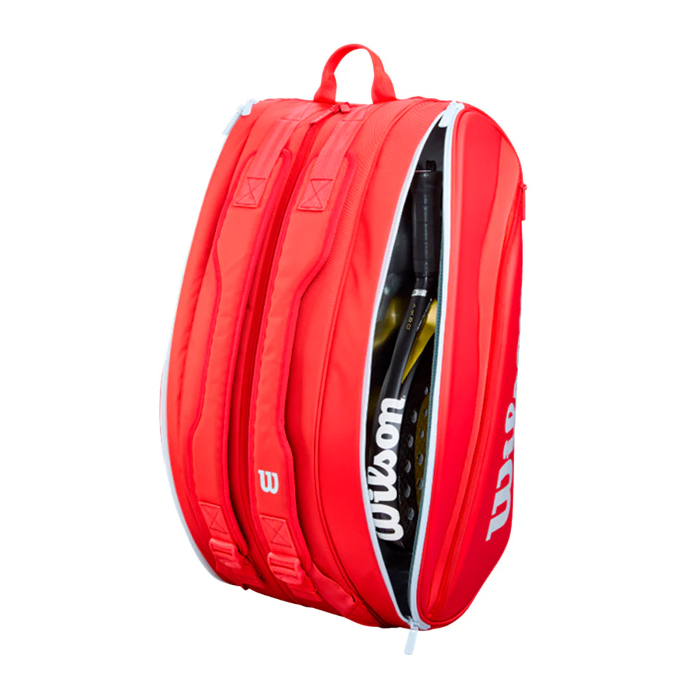 WILSON SUPER TOUR Padel Bag Red 2026 (Paletero) - Image 4